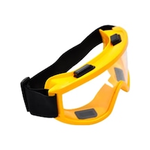 Oldfriend 1 Adet Sarı Sıçrama Toz Rüzgar Korumalı Endüstriyel Laboratuvar Gözlüğü