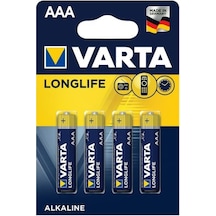 Varta 4103 Longlife Alkalin AAA İnce Kalem Pil 4'lü