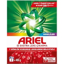 Ekstra Leke Çıkarma Renkliler Toz Çamaşır Deterjanı 450 Gram 3 Yıkama