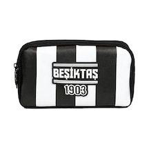 İki Gözlü Erkek Çocuk Beşiktaş 1903 Baskılı Siyah - Beyaz Okul Kalem Çantası/kalemlik - 26360 Genel