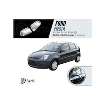 Ford Fiesta Paslanmaz Krom Ayna Kapağı 2 Parça. 2005-2008 Arası