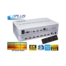 Gplus 4Kvw344P 2X3 Video Wall Controller Hdmı Wifi Duvar Ekran