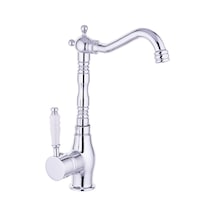 Porselen Kol Te Mix Se Lavabo Bataryası Krom