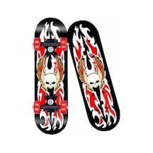 Ahşap Kaykay Büyük 60 Cm 4 Tekerlekli Kaykay Skateboard Çok Renkli