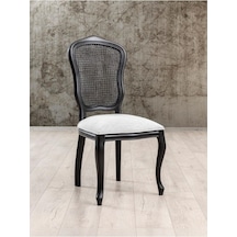 Louvre Country Hazeranlı Sandalye Siyah