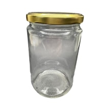 1000cc 1 Kg Şeffaf Cam Konserve Kavanozu Gold Kapaklı , 20 Adet, Cam Kavanoz, Konserve Kavanozu, Reçel Kavanozu, Bal Kavanozu, Saklama Kavanozu Şeffaf