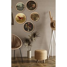 Notpa Dekorize Mdf 5 Parça Çerçeve Görünümlü Tablo Set 5005, Tyc9muxl5n171007550182969 Abanoz