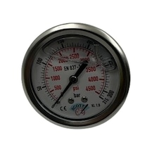 Ø 63 -0 - 315 Bar 1/4 Gliserinli Arka Çıkışlı Manometre