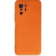 Newface Xiaomi Poco X3 Gt Kılıf Nano İçi Kadife Silikon - Turuncu