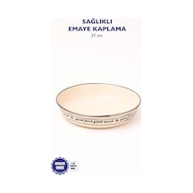 Mood Emaye Bowl Tabağı - Bowl Kase - Salata Kasesi - Sunum Kasesi Açık Mavi