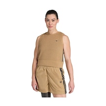 Adidas Knitted Vest Kadın Günlük Yelek Jw4994 Kahverengi Kahverengi