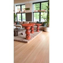 Mantar Tasarım Ahşap Sehpa Takımı 3lu Set Yan Sehpa