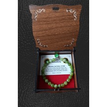 Peridot Zebercet Doğal Taş Zeytin Rengi Doğal Taş Bileklik Orijinal Doğal Taş Bileklik Peridot Zebercet Mdf Kutu Peridot Zebercet Mdf Kutu