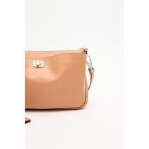 Manuka Arte Mini Baget Çanta Camel Camel