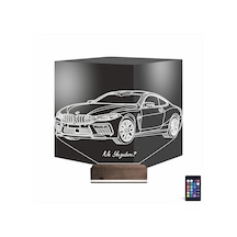 Luvivia Araba Bmw M8 Kişiye Özel 3d Lamba - Masa Gece Lambası Şeffaf