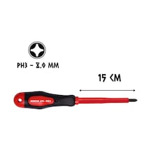 Cer-pa Norm Prosoft İzoleli Tornavida Mıknatıslı Yıldız Uçlu Ph3 - 15 Cm.