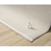 Mariesse Home Artes Serisi Bambu Dokulu Modern Sık Dokuma Koridor Kesme Yolluk Dokuma Makine Halısı Gri