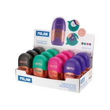 Mılan 4717112 Capsule Copper Kalemtraş Silgi 12Li