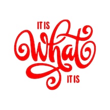 What İs This Sticker 17x17 Cm Kırmızı