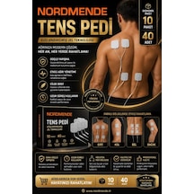10 Paket 40 Adet Nordmende Tens Pedi 5 5 Cm Kablolu Elektrot Ped Yumuşak Ve Esnek Medikal Ped