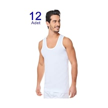 Seher Yıldız Erkek Penye Atlet 12 Adet Beyaz 0001 001