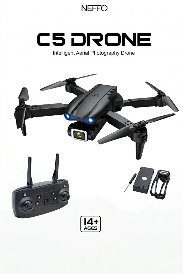 C5 Taşınabilir Katlanabilir Uzaktan Kumandalı Drone Kamera
