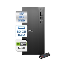 Dell Tower Essential QVT1260 BTO-01400724P27-126000724P27 i7-14700 80 GB 512 GB SSD RTX5050 W11P Masaüstü Bilgisayar + USB Bellek