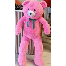 100 Cm Büyük Boy Fiyonklu Ayıcık Peluş Beyaz