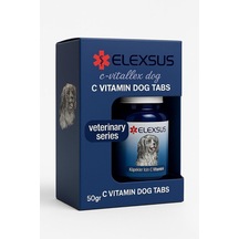 Köpekler Için C Vitamini Tableti 50g Bağışıklık Güçlendirici, Aromalı Takviye