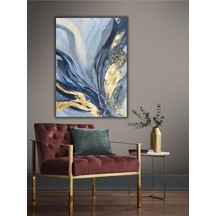 Yağlı Boya Tablo %100 El Yapımı 67cmx85cm Soyut Gold