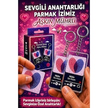 Sevgiliye Özel Parmak İzi Anahtarlık Kişiye Özel Şarkılı Çift Anahtarlık Romantik Hediye Seti I Nilüfer Son Arzum