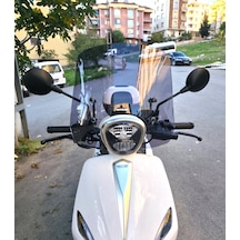 Motocam Rks Neon 125 Ön Cam 2023-2026 Model 44cm Füme Renkli 4mm Aparatsız