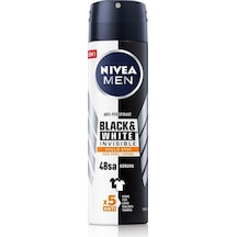 Nivea Black & White Invisible Güçlü Etki Antiperspirant Erkek Sprey Deodorant 150 ML