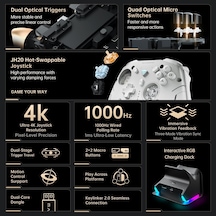 G5pro V2 Oyun Kumandası, Pc/ns/ios/android İçin, Optik Tetik Ve Microswitch, Rgb Sync İstasyonlu Kablosuz Kumanda, Değiştirilebilir Joystick