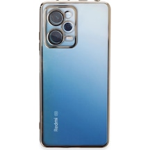 Xiaomi Redmi Note 12 Pro 5g Kılıf Razer Lensli Silikon - Gold Düz Renkli