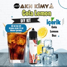 Cola Lemon Dıy Kit Cola Lemon Buz Gıda Aroması %20 Oranda Aroma İçerir Hazır Değildir 60 Ml