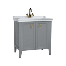 VitrA Valarte Lavabo Dolabı 80 Cm Mat Gri 62154 Gri