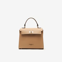 D81 Warm Beige Çapraz Çanta Kadın Katia Piumelli Milano Bag Bej
