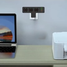 Termal Akım Korumalı 3'lü Duvar Priz Ve Usb Girişi 0