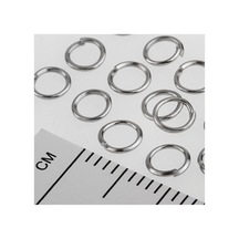 0,7x6 - 968 - Metal Halka 50 Gram - Nazblsmm - Gümüş Rengi