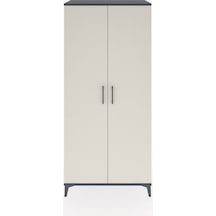 Hyperion Dolap 3 Raflı 2 Kapaklı Tek Askılı 88x44x195 Antrasi... Antrasit