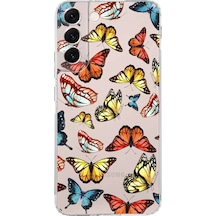 Samsung Galaxy S22 Plus İle Uyumlu Water Color 2 Kamera Korumalı Şeffaf Kılıf Şeffaf