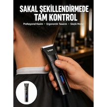 Şarjlı Tıraş Makinesi Dijital Ekranlı, Ipx7 Su Geçirmez, Titanyum Bıçaklı Yeni Nesil - Lisinya