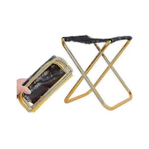 Bloomnest Altın Kamp Sandalyesi, Katlanır Balıkçılık Sandalyesi, Hafif Seyahat Sandalyesi, Oxford Kumaş, Dayanıklı, Kompakt, Taşınabilir Altın