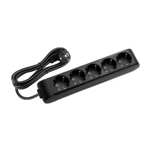 Multi-let Siyah Beşli Priz 2 Mt Kablolu 2 M