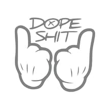 Dope Shit Sticker 17x17 Cm Gri