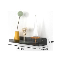 Pleksi Duvar Raf Füme, 40cm X 10cm Diğer