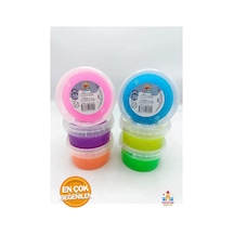 5li Simli Kutulu Hazır Slime Seti - 6 Renk 135 Gr Pembe
