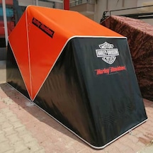 Portatif Motosiklet Garajı Branda Yanmaz Özellikli
