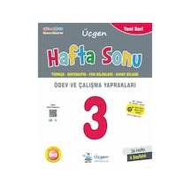 3.Sınıf Hafta Sonu Ödev ve Çalışma Yaprakları 36 Hafta -  Üçgen Yayınları